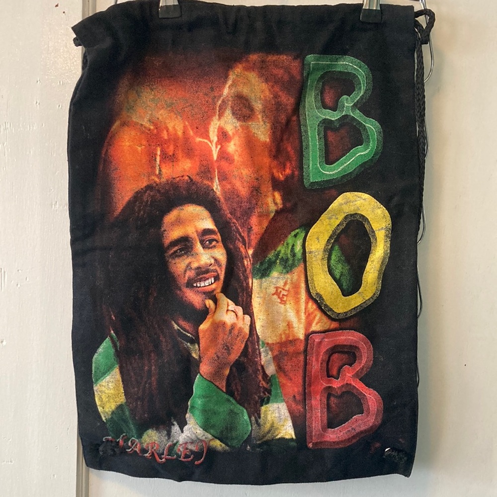 Vintage Bob Marley drawstring back pack